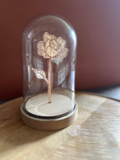 Cloche avec Fleur éternelle