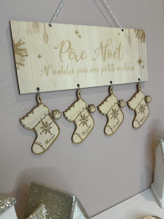 Pancarte Mes Petits Souliers - Chaussettes Personnalisées
